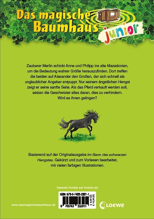 Produktbild: Das magische Baumhaus junior (Band 42) - Das r&auml;tselhafte schwarze Pferd