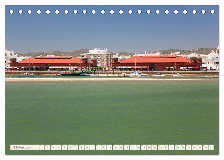 Produktbild: Algarve real - Impressionen aus Olh&atilde;o und Tavira (Tischkalender 2026 DIN A5 quer), CALVENDO Monatskalender
