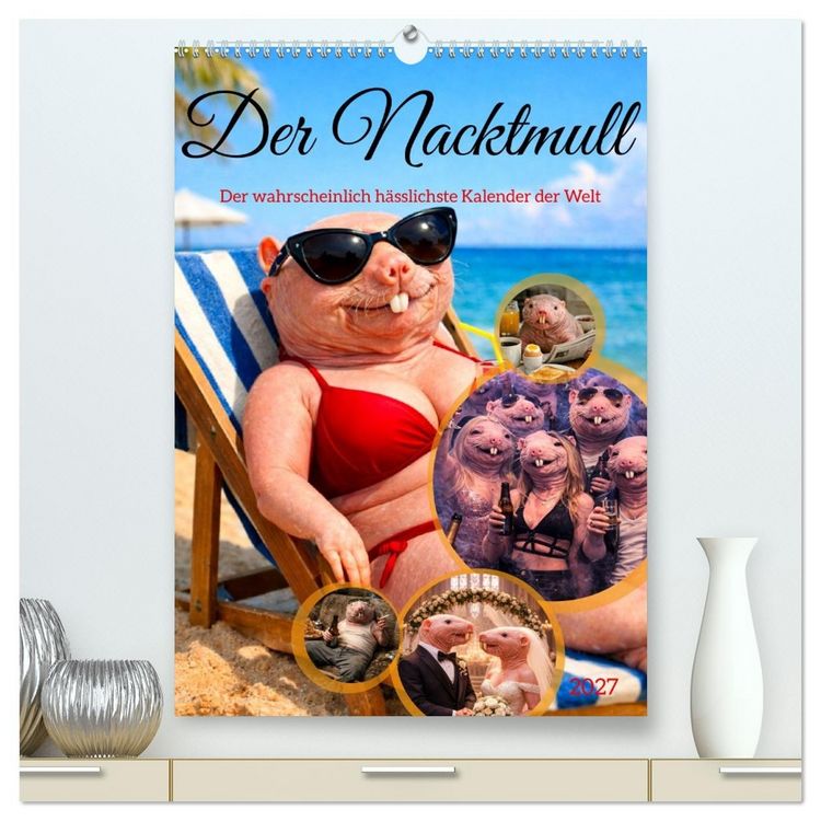 Produktbild: Der Nacktmull (hochwertiger Premium Wandkalender 2027 DIN A2 hoch), Kunstdruck in Hochglanz