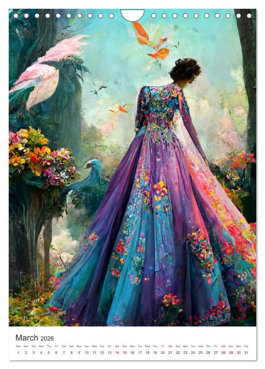 Produktbild: The Princess Garden (Wall Calendar 2026 DIN A4 portrait), CALVENDO 12 Month Wall Calendar
