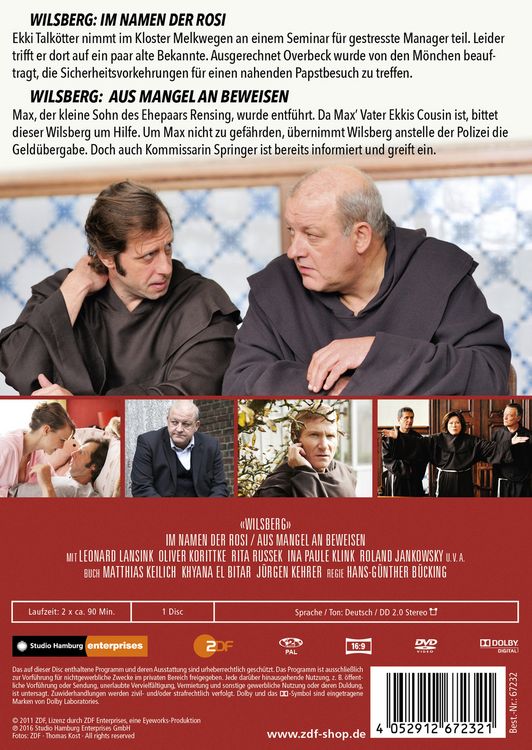 Produktbild: Wilsberg 16 - Im Namen der Rosi/Aus Mangel an Beweisen