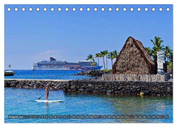 Produktbild: Hawaii - Inseln am anderen Ende der Welt (Tischkalender 2026 DIN A5 quer), CALVENDO Monatskalender