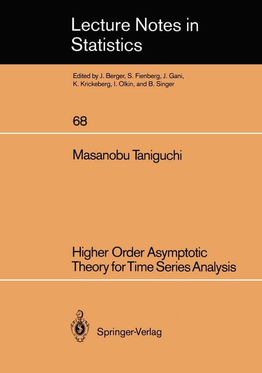 Produktbild: Higher Order Asymptotic Theory for Time Series Analysis
