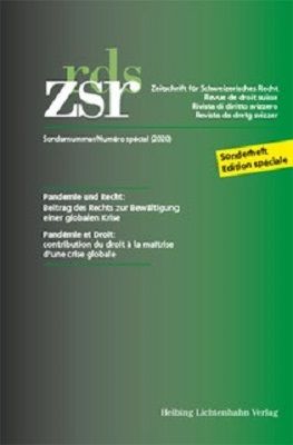 Produktbild: ZSR Sondernummer - Pand&eacute;mie et Droit / Pandemie und Recht