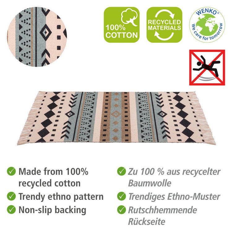 Produktbild: Badematte Mod. Bere, aus zertifizierter, recycelter Baumwolle
