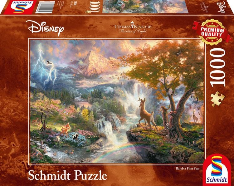 Produktbild: Puzzle Schmidt Spiele 59486 Disney Bambi Thomas Kinkade Premium 1000 Teile