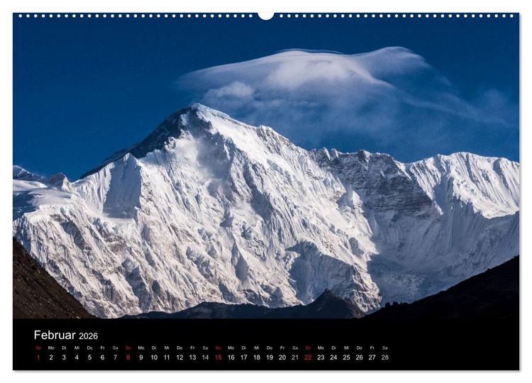 Produktbild: Everest-Nationalpark (hochwertiger Premium Wandkalender 2026 DIN A2 quer), Kunstdruck in Hochglanz