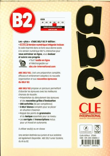 Produktbild: ABC DELF - Niveau B2 + audio - 3eme edition