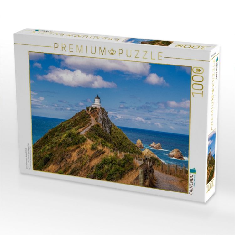 Produktbild: CALVENDO Puzzle Leuchtturm am Nugget Point | 1000 Teile Lege-Gr&ouml;&szlig;e 64x48cm Foto-Puzzle f&uuml;r gl&uuml;ckliche Stunden