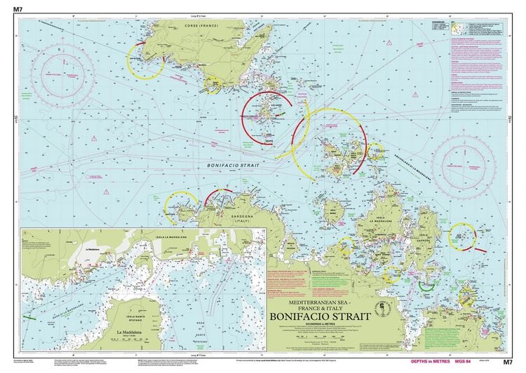 Produktbild: M7 Bonifacio Strait, Imray Chart
