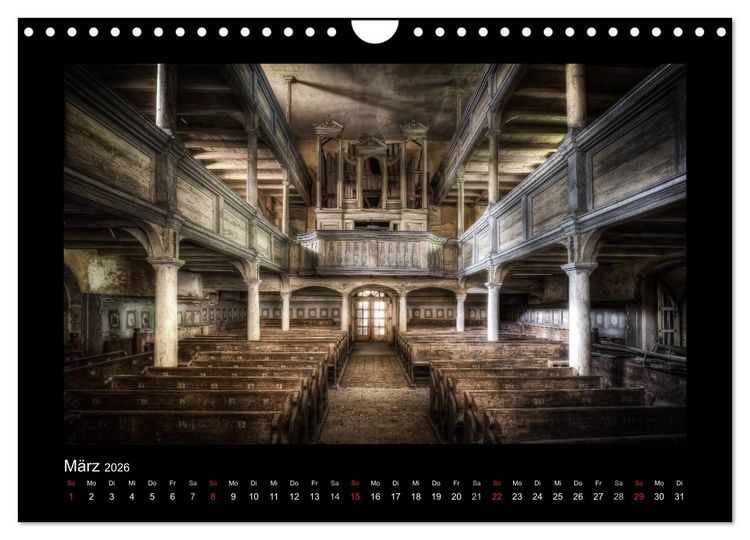 Produktbild: Lost Places - verlassene Orte vergangener Glanz (Wandkalender 2026 DIN A4 quer), CALVENDO Monatskalender