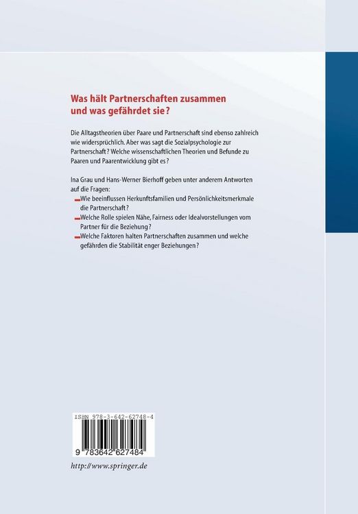 Produktbild: Sozialpsychologie der Partnerschaft