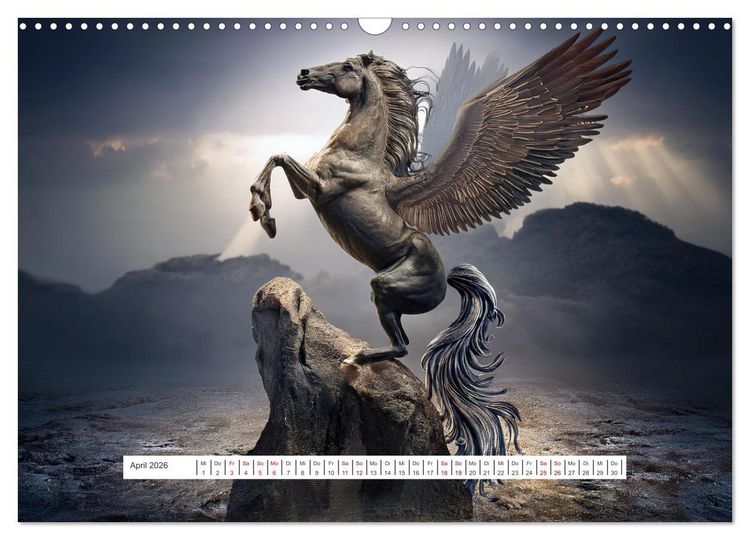 Produktbild: Legenden und Mythen - Legend&auml;re Tiere (Wandkalender 2026 DIN A3 quer), CALVENDO Monatskalender