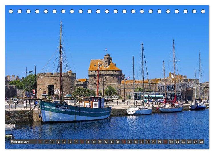 Produktbild: Saint Malo - Stadt der Korsaren (Tischkalender 2026 DIN A5 quer), CALVENDO Monatskalender