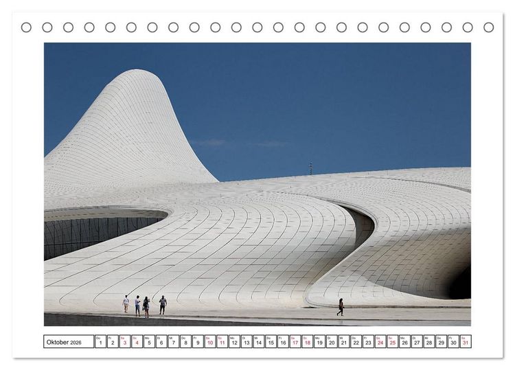 Produktbild: Baku - Erd&ouml;l, Sozialismus und Welterbe (Tischkalender 2026 DIN A5 quer), CALVENDO Monatskalender