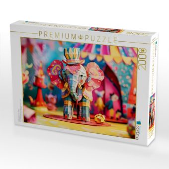 Produktbild: CALVENDO Puzzle Fu&szlig;ballelefant im Zirkus | 2000 Teile Lege-Gr&ouml;&szlig;e 90x67cm Foto-Puzzle f&uuml;r gl&uuml;ckliche Stunden