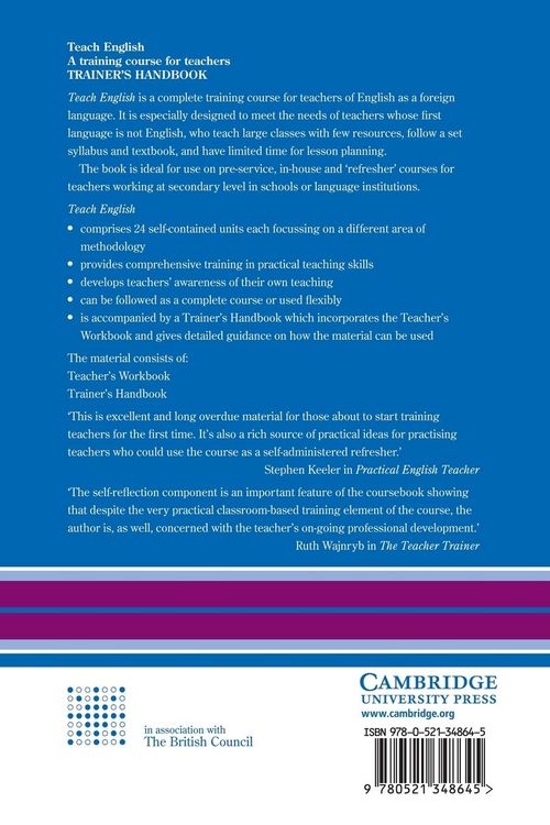 Produktbild: Teach English Trainer's Handbook
