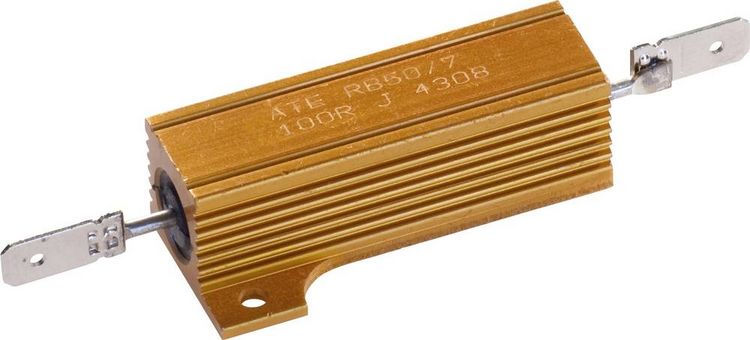 Produktbild: ATE Electronics RB50/7-33R-J Hochlast-Widerstand 33 Ω Steckanschluss rechteckig 50 W 5 % 1 St.