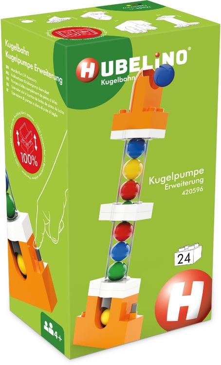 Produktbild: HUBELINO Kugelbahn Kugelpumpe Erweiterung (24-teilig)