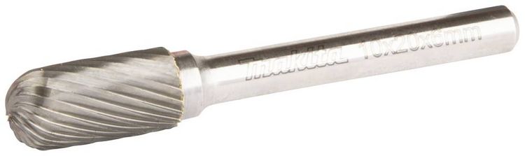 Produktbild: Makita B-52744 Fr&auml;sstift Hartmetall Walze Produktabmessung, &Oslash; 10 mm Arbeits-L&auml;nge 20 mm Schaftdurchmesser 6 mm 1 St&uuml;ck