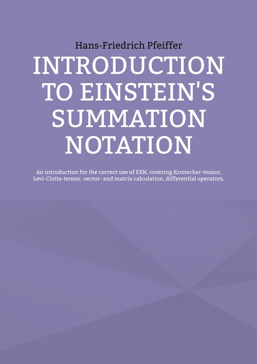 Produktbild: Introduction to Einstein's Summation Notation