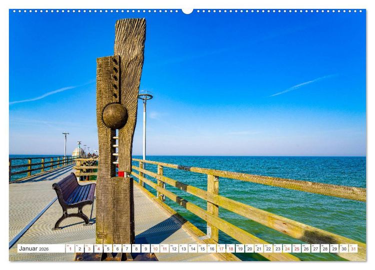 Produktbild: Zingst Stadtansichten (hochwertiger Premium Wandkalender 2026 DIN A2 quer), Kunstdruck in Hochglanz