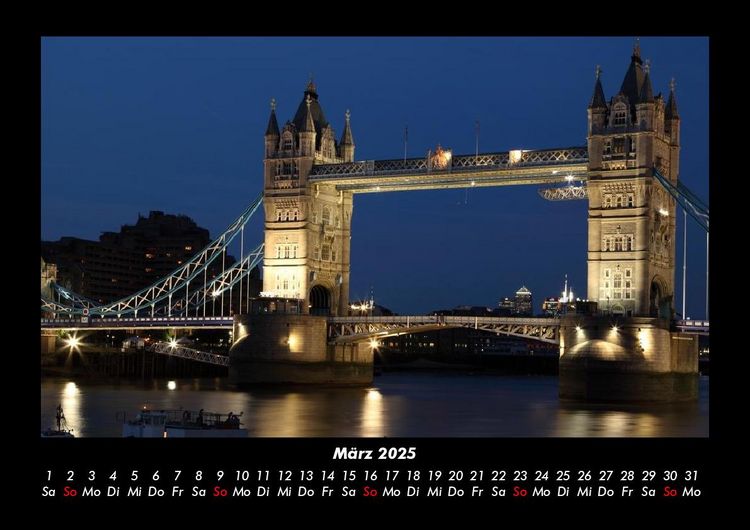 Produktbild: London 2025 Fotokalender DIN A3