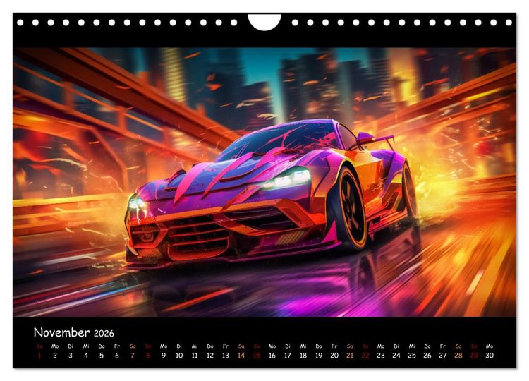 Produktbild: Im Rausch der Geschwindigkeit (Wandkalender 2026 DIN A4 quer), CALVENDO Monatskalender