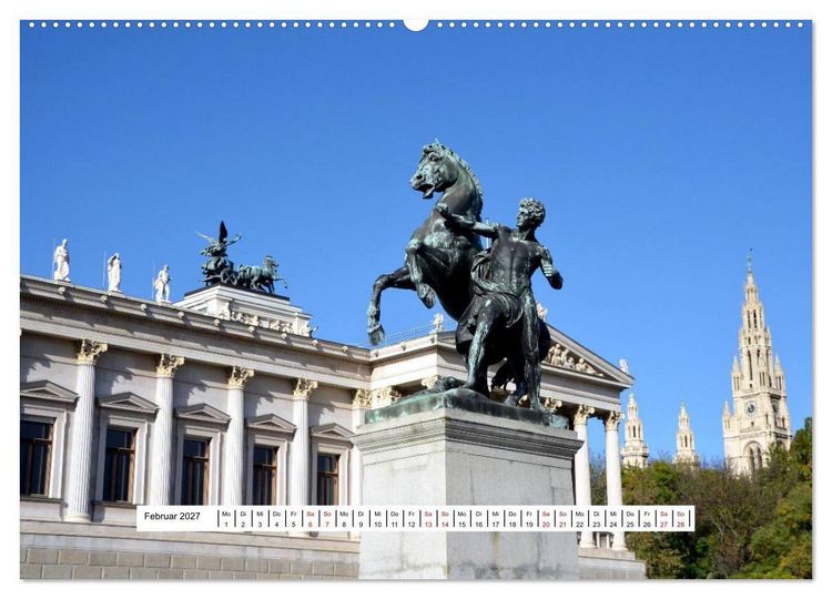 Produktbild: Wien Facettenreiche Metropole (Wandkalender 2027 DIN A2 quer), CALVENDO Monatskalender