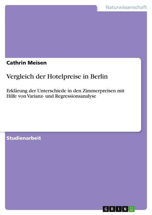 Produktbild: Vergleich der Hotelpreise in Berlin