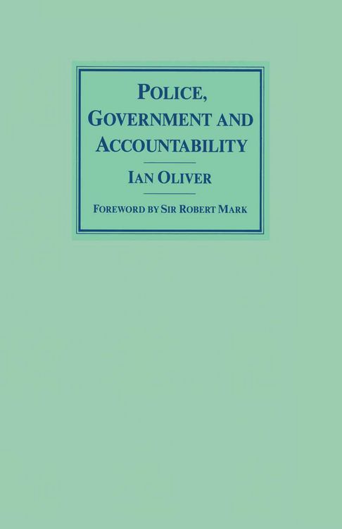 Produktbild: Police, Government and Accountability
