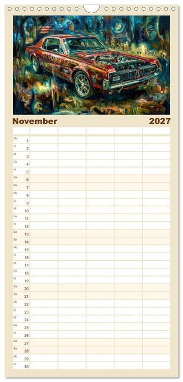 Produktbild: Familienplaner 2027 - Steroide auf vier R&auml;dern mit 5 Spalten (Wandkalender, 21 x 45 cm) CALVENDO