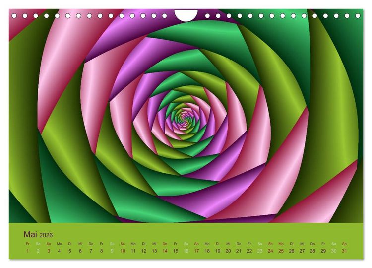 Produktbild: Neonfarben (Wandkalender 2026 DIN A4 quer), CALVENDO Monatskalender
