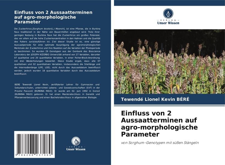 Produktbild: Einfluss von 2 Aussaatterminen auf agro-morphologische Parameter