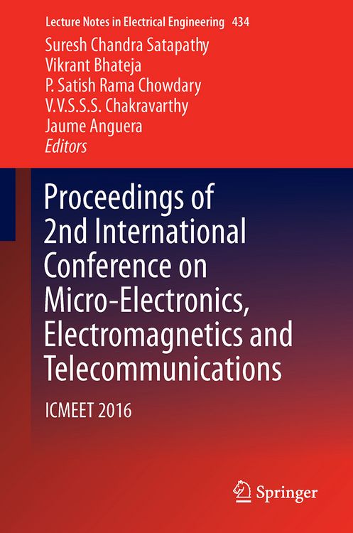 Produktbild: Proceedings of 2nd International Conference on Micro-Electronics, Electromagnetics and Telecommunications