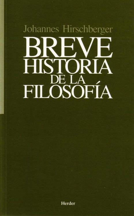 Produktbild: Breve historia de la filosof&iacute;a
