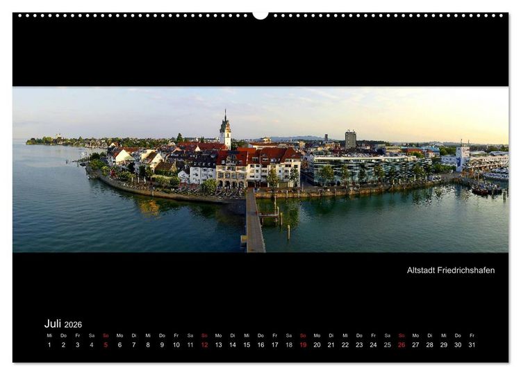 Produktbild: Panoramen vom Bodensee (Wandkalender 2026 DIN A2 quer), CALVENDO Monatskalender