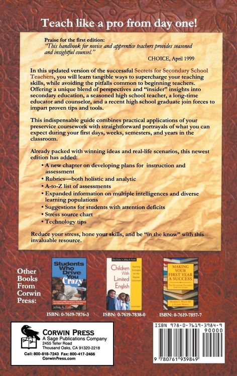 Produktbild: Secrets for Secondary School Teachers