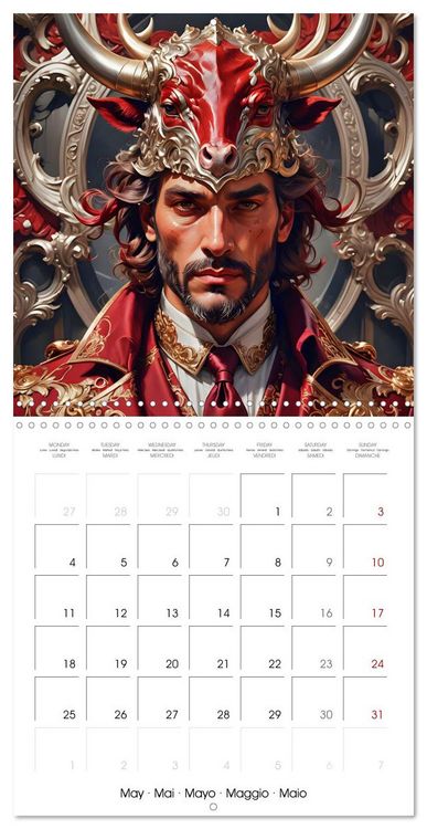 Produktbild: Zodiac Men (Wall Calendar 2026 12 &times; 12 Inch) CALVENDO 12 Month Wall Calendar