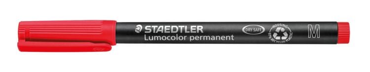 Produktbild: STAEDTLER Universalstift Lumocolor 317 permanent M, rot