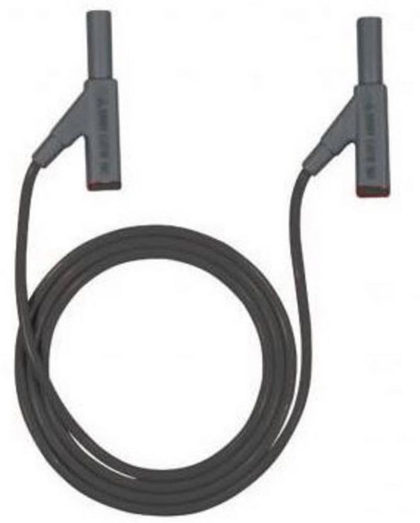 Produktbild: Beha Amprobe 307122 Sicherheits-Messleitung 4 mm-Stecker 4 mm-Stecker 2.00m Schwarz 1St.