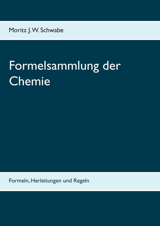 Produktbild: Formelsammlung der Chemie