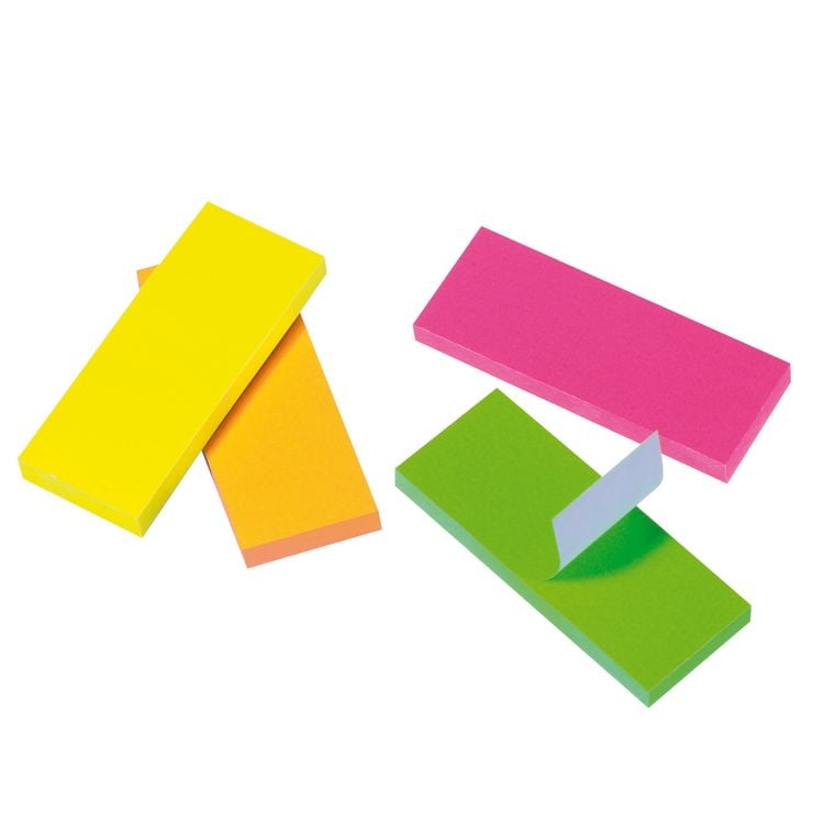 Produktbild: Herlitz Haft-Memos 20x50mm 4x50 St&uuml;ck neonfarben