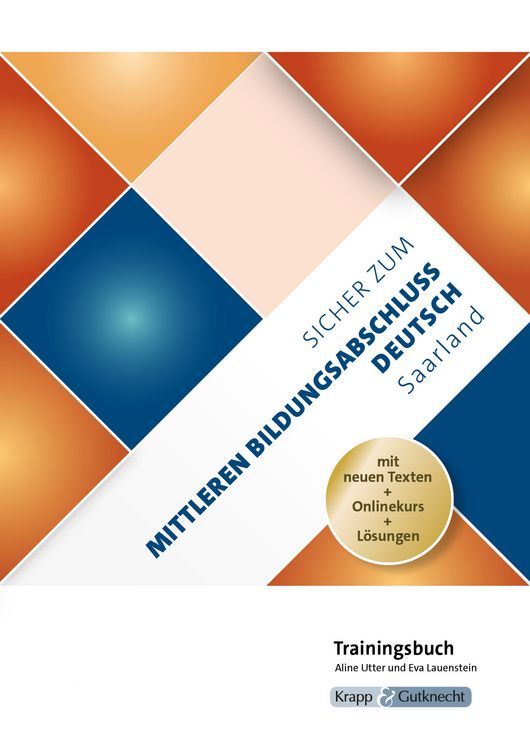 Produktbild: Sicher zum Mittleren Bildungsabschluss Deutsch Saarland &ndash; Trainingsbuch inkl. L&ouml;sungen und Onlinekurs