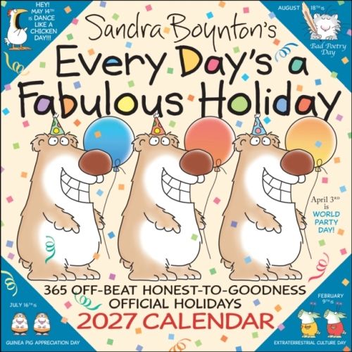 Produktbild: Sandra Boynton's Every Day's a Fabulous Holiday 2027 Wall Calendar