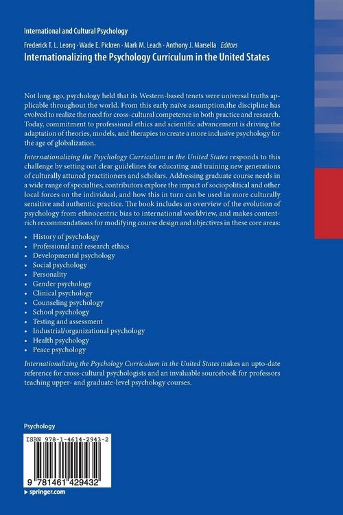 Produktbild: Internationalizing the Psychology Curriculum in the United States