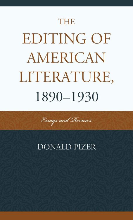 Produktbild: The Editing of American Literature, 1890-1930