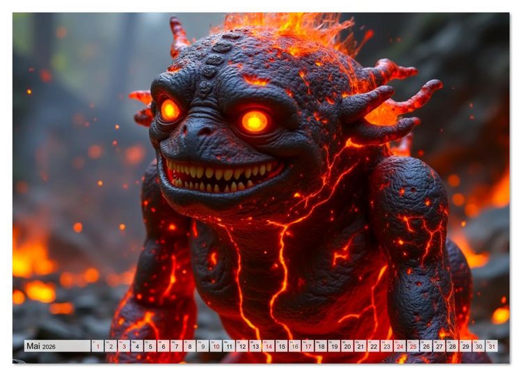 Produktbild: Trolle - Skandinaviens geheime Herrscher (Wandkalender 2026 DIN A4 quer), CALVENDO Monatskalender