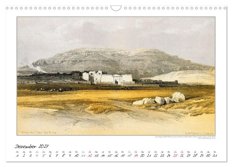 Produktbild: &Auml;gypten um 1840. David Roberts - Louis Haghe. Kunstkalender (Wandkalender 2027 DIN A3 quer), CALVENDO Monatskalender