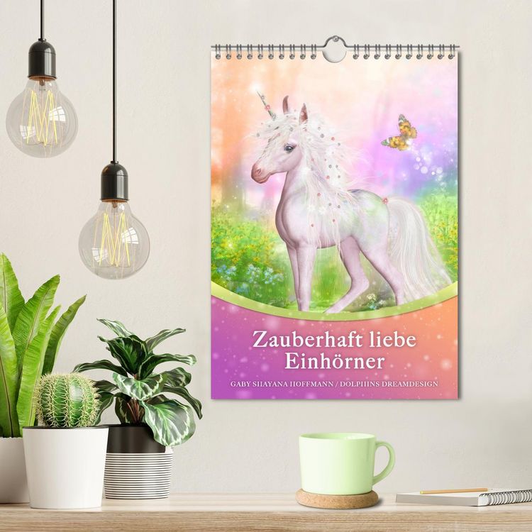 Produktbild: Zauberhaft liebe Einh&ouml;rner - Kalender (Wandkalender 2026 DIN A4 hoch), CALVENDO Monatskalender
